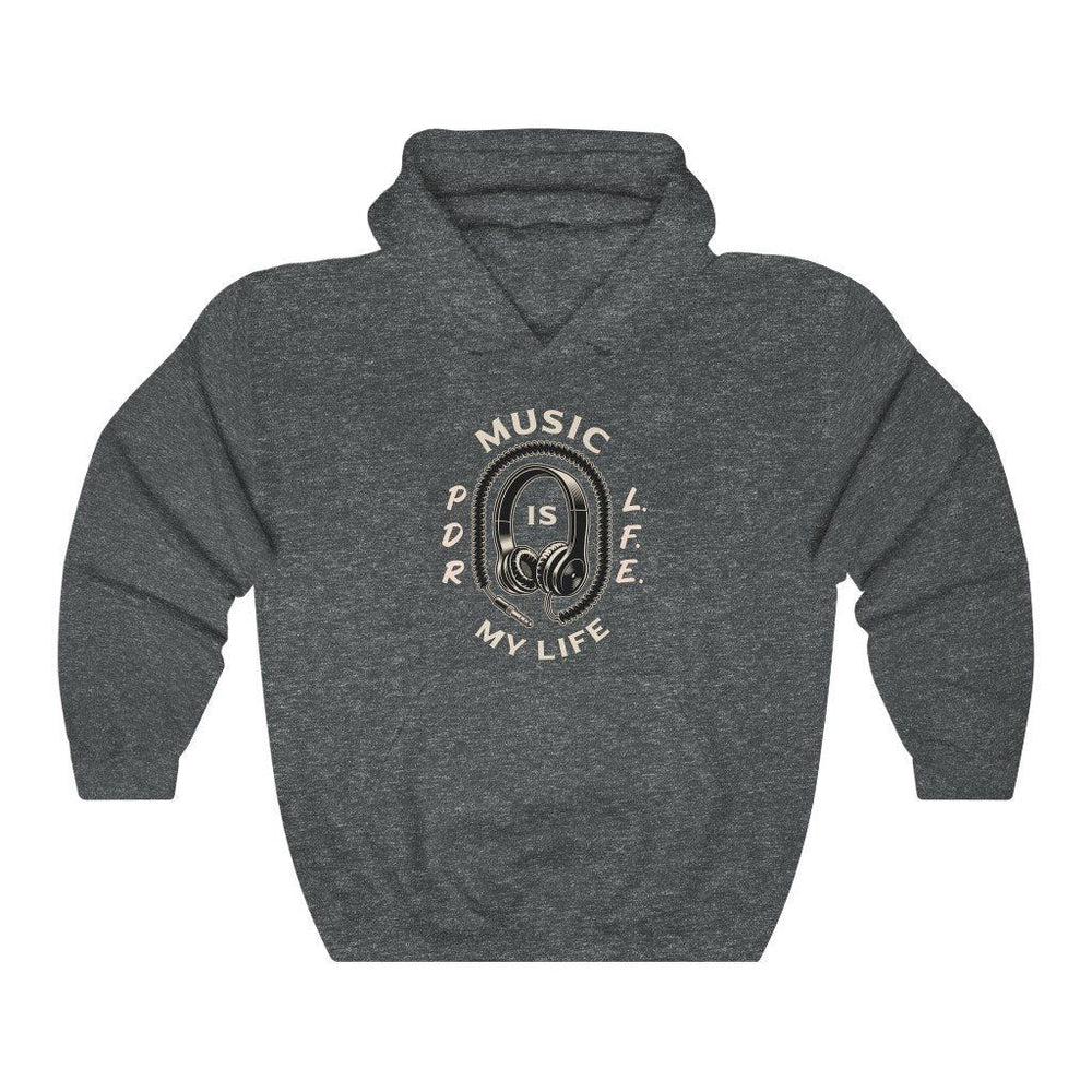 MUSIC IS MY LIFE PDR LFE Unisex Heavy Blend™ Hooded Sweatshirt - PDR L.F.E. 