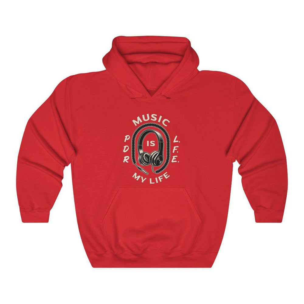 MUSIC IS MY LIFE PDR LFE Unisex Heavy Blend™ Hooded Sweatshirt - PDR L.F.E. 