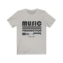 MUSIC PRODUCTION Hip Hop Unisex Jersey Short Sleeve Tee - PDR LFE Silver / S PDR LFE