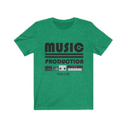 MUSIC PRODUCTION Hip Hop Unisex Jersey Short Sleeve Tee - PDR LFE Heather Kelly / S PDR LFE