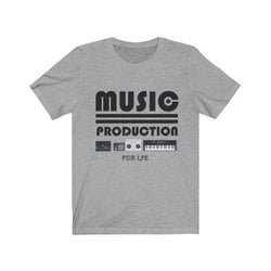 MUSIC PRODUCTION Hip Hop Unisex Jersey Short Sleeve Tee - PDR LFE Athletic Heather / S PDR LFE