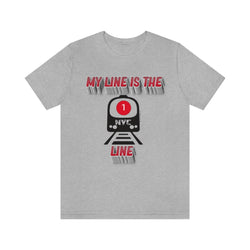 MY LINE 1 Hip Hop Unisex Jersey Short Sleeve Tee - PDR LFE Athletic Heather / S PDR LFE