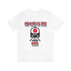 MY LINE 1 Hip Hop Unisex Jersey Short Sleeve Tee - PDR LFE White / S PDR LFE