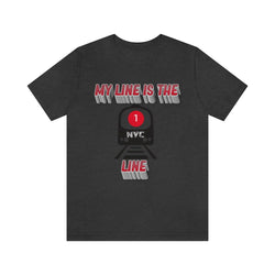 MY LINE 1 Hip Hop Unisex Jersey Short Sleeve Tee - PDR LFE Dark Grey Heather / S PDR LFE