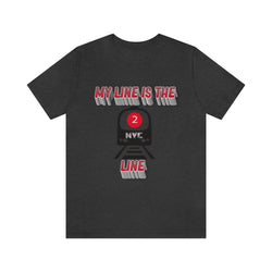 MY LINE 2 Hip Hop Unisex Jersey Short Sleeve Tee - PDR LFE Dark Grey Heather / S PDR LFE
