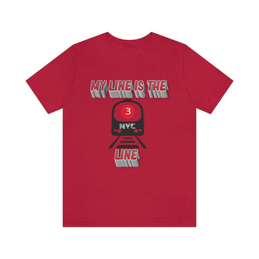 MY LINE 3 Hip Hop Unisex Jersey Short Sleeve Tee - PDR LFE Red / S PDR LFE