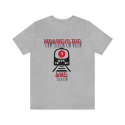 MY LINE 3 Hip Hop Unisex Jersey Short Sleeve Tee - PDR LFE Athletic Heather / S PDR LFE