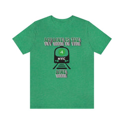 MY LINE 4 Hip Hop Unisex Jersey Short Sleeve Tee - PDR LFE Heather Kelly / S PDR LFE