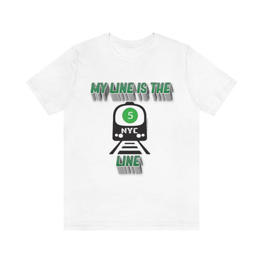 MY LINE 5 Hip Hop Unisex Jersey Short Sleeve Tee - PDR LFE White / S PDR LFE