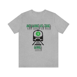 MY LINE 5 Hip Hop Unisex Jersey Short Sleeve Tee - PDR LFE Athletic Heather / S PDR LFE