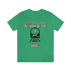 MY LINE 5 Hip Hop Unisex Jersey Short Sleeve Tee - PDR LFE Heather Kelly / S PDR LFE