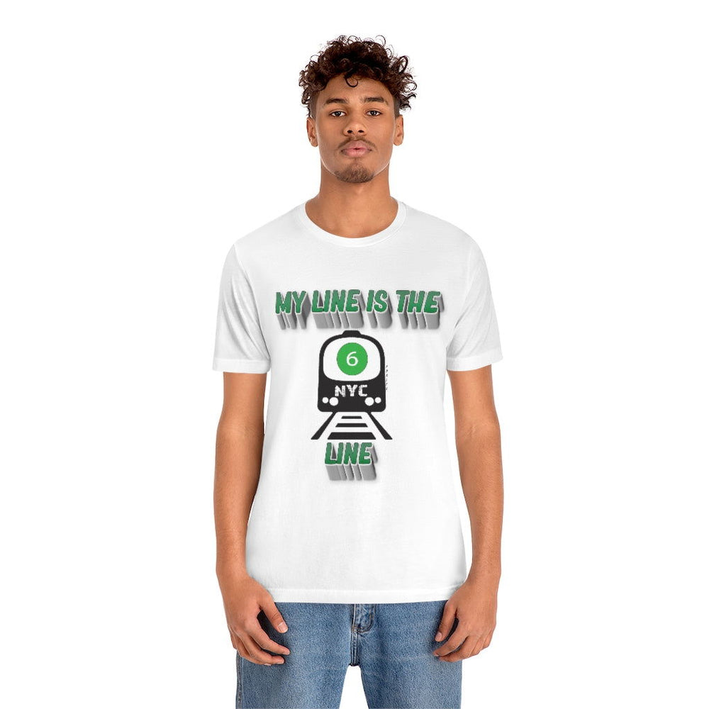 MY LINE 6 Hip Hop Unisex Jersey Short Sleeve Tee - PDR LFE White / S PDR LFE