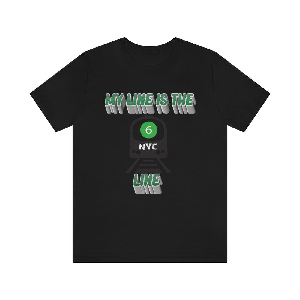 MY LINE 6 Hip Hop Unisex Jersey Short Sleeve Tee - PDR LFE Black / S PDR LFE