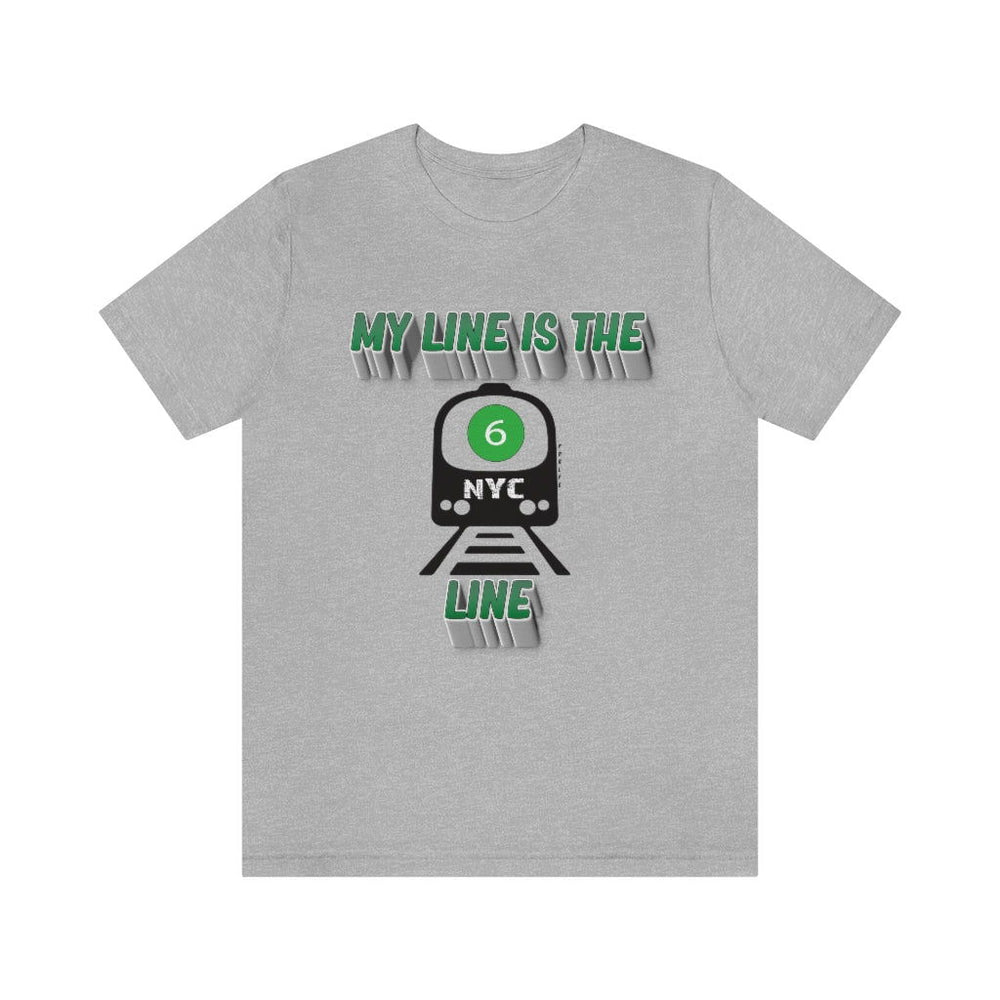 MY LINE 6 Hip Hop Unisex Jersey Short Sleeve Tee - PDR LFE Athletic Heather / S PDR LFE