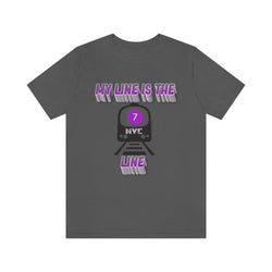 MY LINE 7 Hip Hop Unisex Jersey Short Sleeve Tee - PDR LFE Asphalt / S PDR LFE