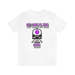 MY LINE 7 Hip Hop Unisex Jersey Short Sleeve Tee - PDR LFE White / S PDR LFE