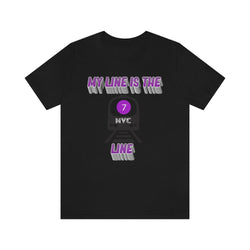MY LINE 7 Hip Hop Unisex Jersey Short Sleeve Tee - PDR LFE Black / S PDR LFE