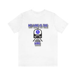 MY LINE A Hip Hop Unisex Jersey Short Sleeve Tee - PDR LFE White / S PDR LFE