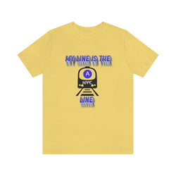 MY LINE A Hip Hop Unisex Jersey Short Sleeve Tee - PDR LFE Yellow / S PDR LFE