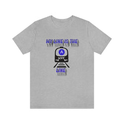 MY LINE A Hip Hop Unisex Jersey Short Sleeve Tee - PDR LFE Athletic Heather / S PDR LFE