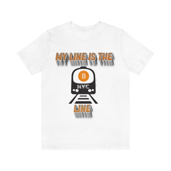 MY LINE B Hip Hop Unisex Jersey Short Sleeve Tee - PDR LFE White / S PDR LFE