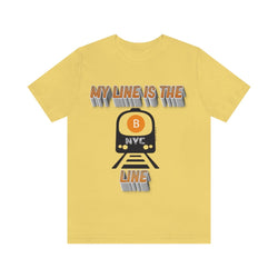 MY LINE B Hip Hop Unisex Jersey Short Sleeve Tee - PDR LFE Yellow / S PDR LFE