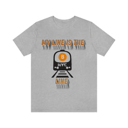 MY LINE B Hip Hop Unisex Jersey Short Sleeve Tee - PDR LFE Athletic Heather / S PDR LFE