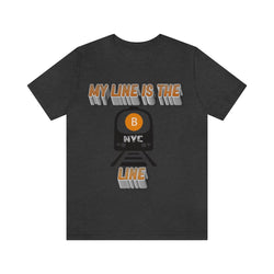 MY LINE B Hip Hop Unisex Jersey Short Sleeve Tee - PDR LFE Dark Grey Heather / S PDR LFE
