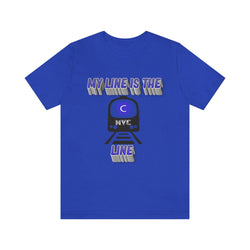 MY LINE C Hip Hop Unisex Jersey Short Sleeve Tee - PDR LFE True Royal / S PDR LFE