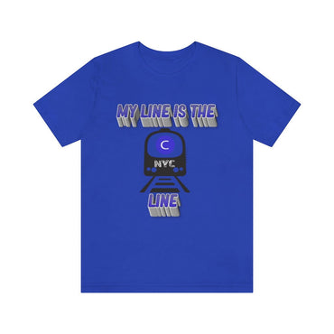 MY LINE C Hip Hop Unisex Jersey Short Sleeve Tee - PDR LFE True Royal / S PDR LFE