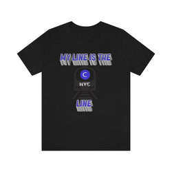 MY LINE C Hip Hop Unisex Jersey Short Sleeve Tee - PDR LFE Black / S PDR LFE