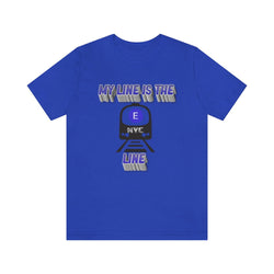 MY LINE E Hip Hop Unisex Jersey Short Sleeve Tee - PDR LFE True Royal / S PDR LFE