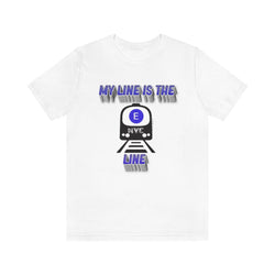 MY LINE E Hip Hop Unisex Jersey Short Sleeve Tee - PDR LFE White / S PDR LFE