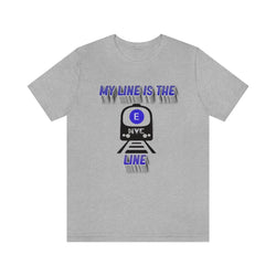 MY LINE E Hip Hop Unisex Jersey Short Sleeve Tee - PDR LFE Athletic Heather / S PDR LFE