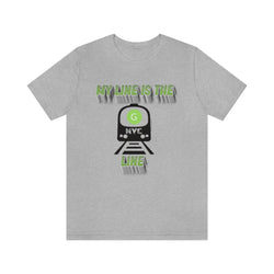 MY LINE G Hip Hop Unisex Jersey Short Sleeve Tee - PDR LFE Athletic Heather / S PDR LFE