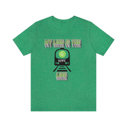 MY LINE G Hip Hop Unisex Jersey Short Sleeve Tee - PDR LFE Heather Kelly / S PDR LFE
