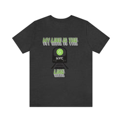 MY LINE G Hip Hop Unisex Jersey Short Sleeve Tee - PDR LFE Dark Grey Heather / S PDR LFE