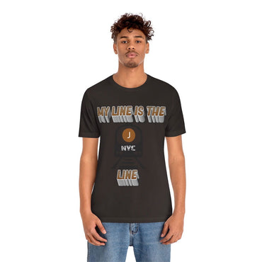 MY LINE J Hip Hop Unisex Jersey Short Sleeve Tee - PDR LFE Brown / S PDR LFE
