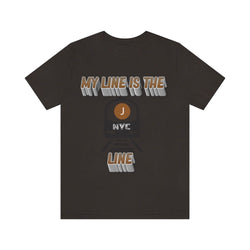 MY LINE J Hip Hop Unisex Jersey Short Sleeve Tee - PDR LFE Brown / S PDR LFE