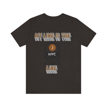 MY LINE J Hip Hop Unisex Jersey Short Sleeve Tee - PDR LFE Brown / S PDR LFE