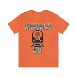 MY LINE J Hip Hop Unisex Jersey Short Sleeve Tee - PDR LFE Orange / S PDR LFE