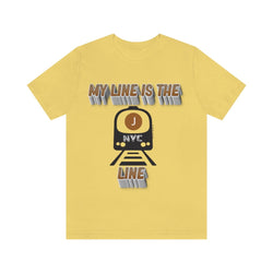 MY LINE J Hip Hop Unisex Jersey Short Sleeve Tee - PDR LFE Yellow / S PDR LFE