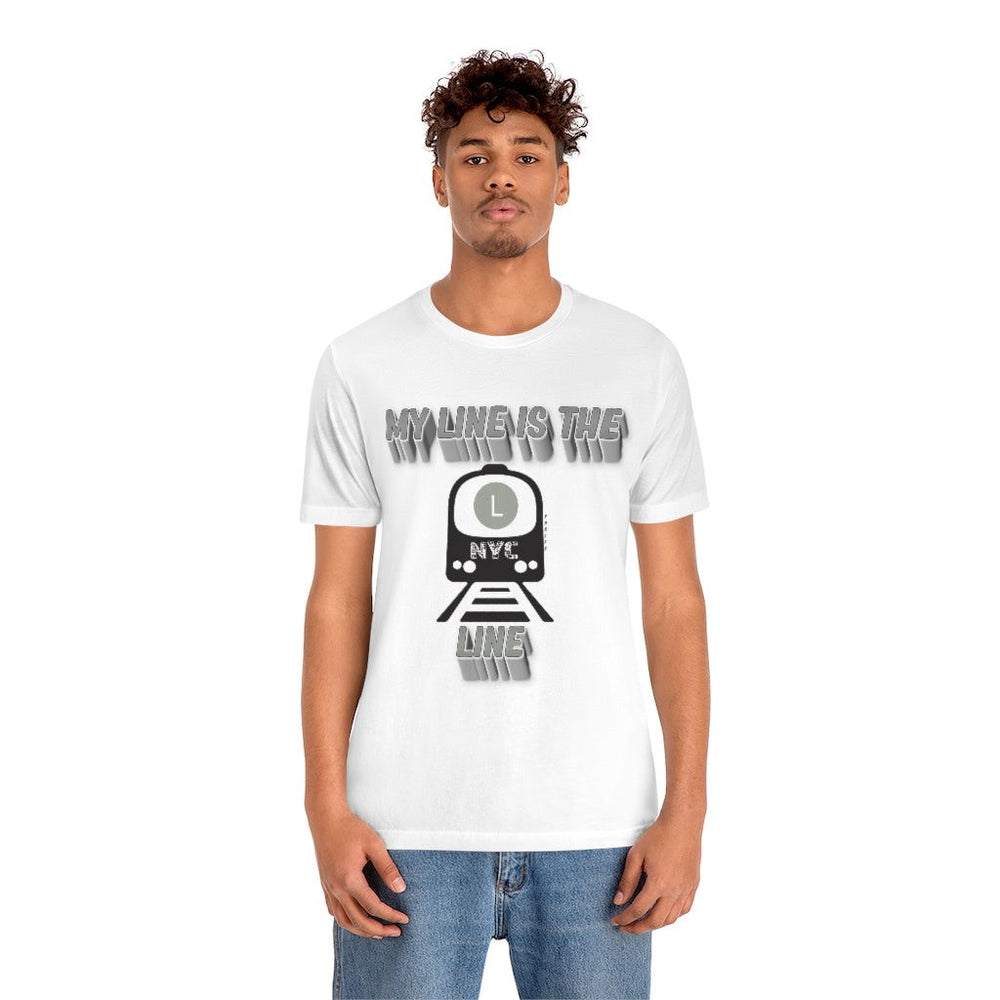 MY LINE L Hip Hop Unisex Jersey Short Sleeve Tee - PDR LFE White / S PDR LFE
