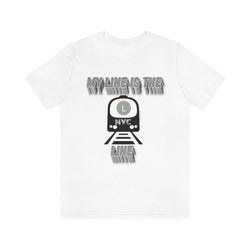 MY LINE L Hip Hop Unisex Jersey Short Sleeve Tee - PDR LFE White / S PDR LFE