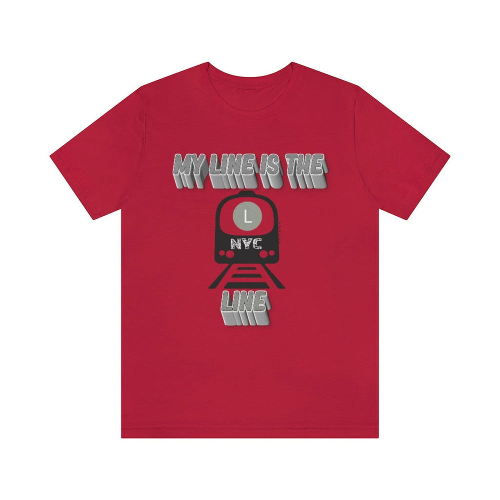 MY LINE L Hip Hop Unisex Jersey Short Sleeve Tee - PDR LFE Red / S PDR LFE