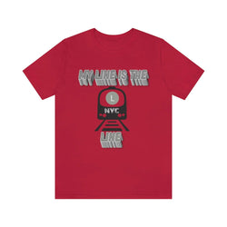 MY LINE L Hip Hop Unisex Jersey Short Sleeve Tee - PDR LFE Red / S PDR LFE