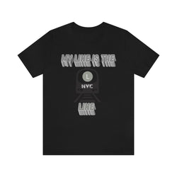 MY LINE L Hip Hop Unisex Jersey Short Sleeve Tee - PDR LFE Black / S PDR LFE