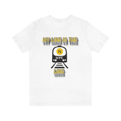 MY LINE N Hip Hop Unisex Jersey Short Sleeve Tee - PDR LFE White / S PDR LFE