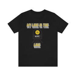 MY LINE N Hip Hop Unisex Jersey Short Sleeve Tee - PDR LFE Black / S PDR LFE