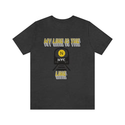 MY LINE N Hip Hop Unisex Jersey Short Sleeve Tee - PDR LFE Dark Grey Heather / S PDR LFE